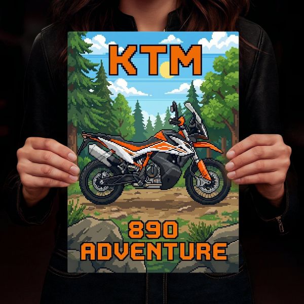 KTM 890 Adventure Retro Pixel