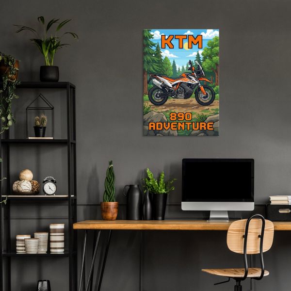 KTM 890 Adventure Retro Pixel
