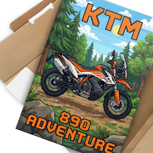 KTM 890 Adventure Retro Pixel