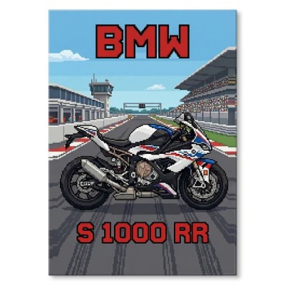BMW S 1000 RR Retro Pixel