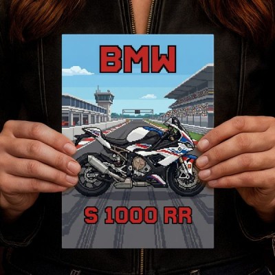 BMW S 1000 RR Retro Pixel