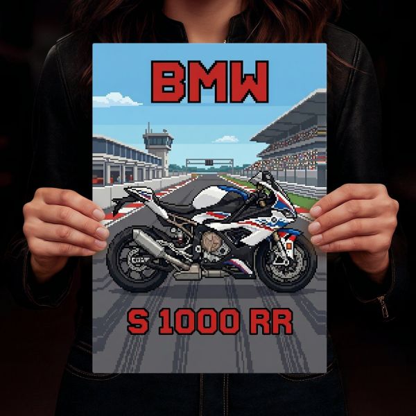 BMW S 1000 RR Retro Pixel