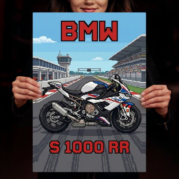 BMW S 1000 RR Retro Pixel