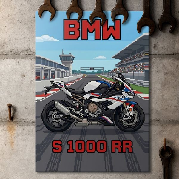 BMW S 1000 RR Retro Pixel