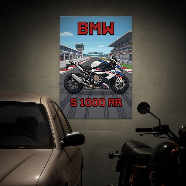 BMW S 1000 RR Retro Pixel