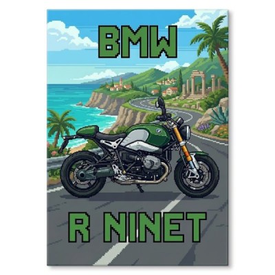 BMW R nineT Retro Pixel