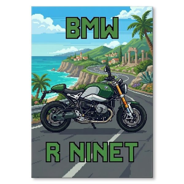 BMW R nineT Retro Pixel