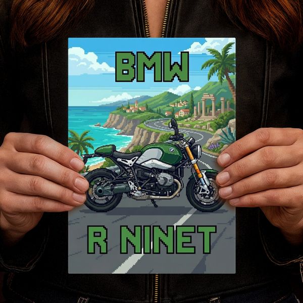 BMW R nineT Retro Pixel