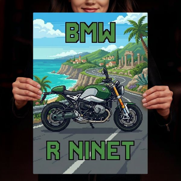 BMW R nineT Retro Pixel