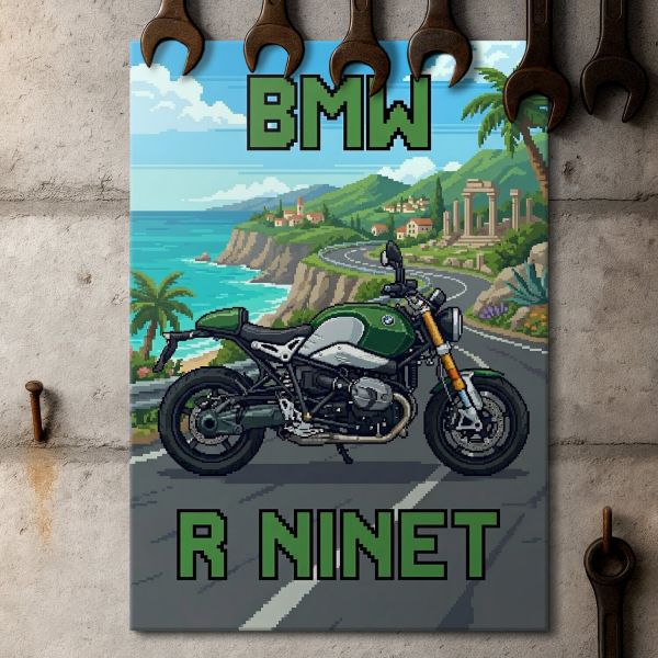 BMW R nineT Retro Pixel