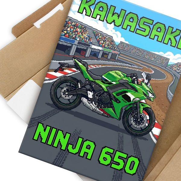 Kawasaki Ninja 650 Retro Pixel