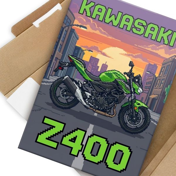 Kawasaki Z400 Retro Pixel