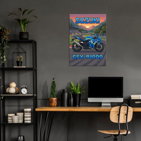 Suzuki GSX-R1000 Retro Pixel