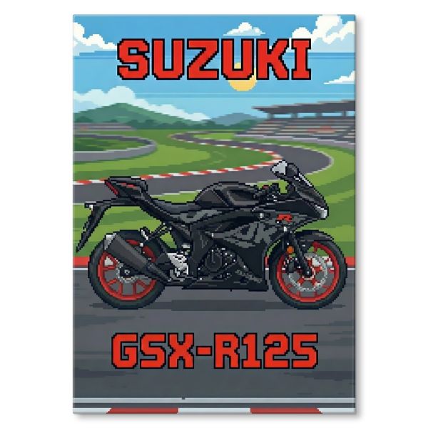Suzuki GSX-R125 Retro Pixel