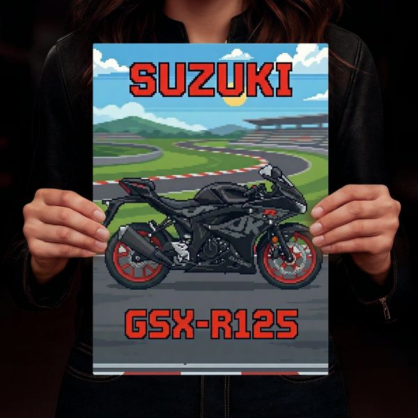 Suzuki GSX-R125 Retro Pixel