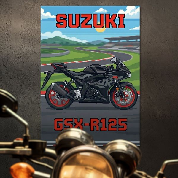 Suzuki GSX-R125 Retro Pixel