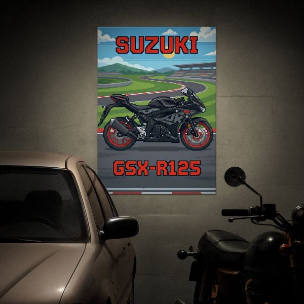 Suzuki GSX-R125 Retro Pixel