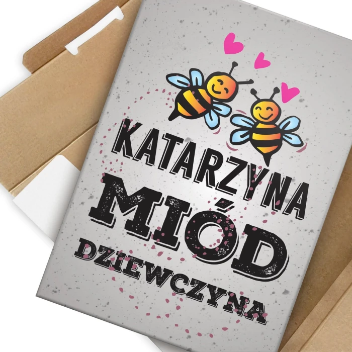 Plakat metalowy Katarzyna miód dziewczyna Prezent