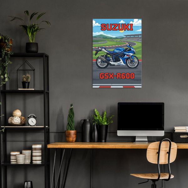 Suzuki GSX-R600 Retro Pixel