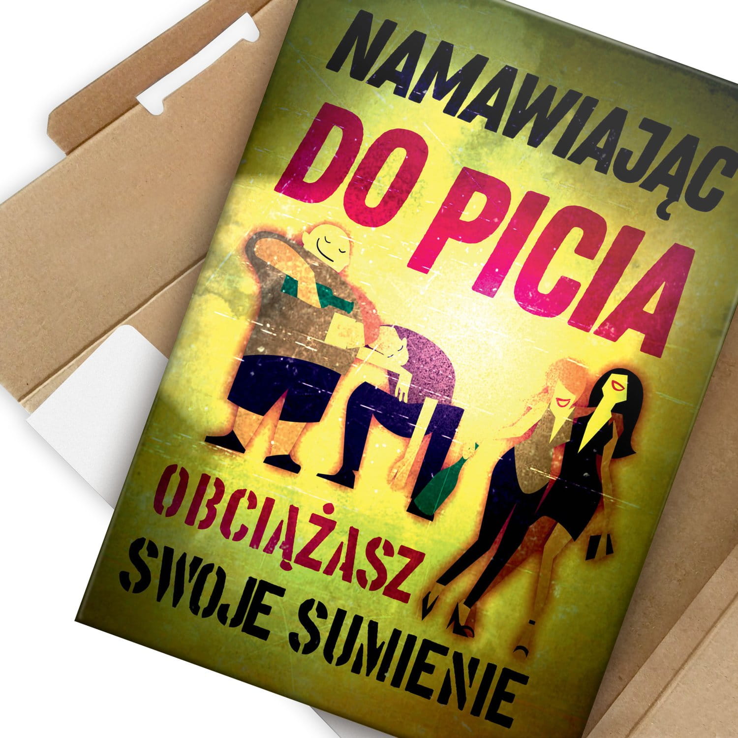 Plakat metalowy Namawianie do picia Prezent