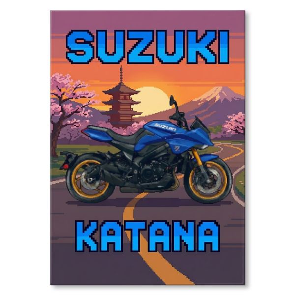Suzuki Katana Retro Pixel