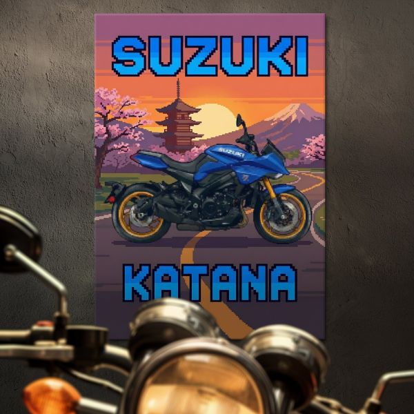 Suzuki Katana Retro Pixel