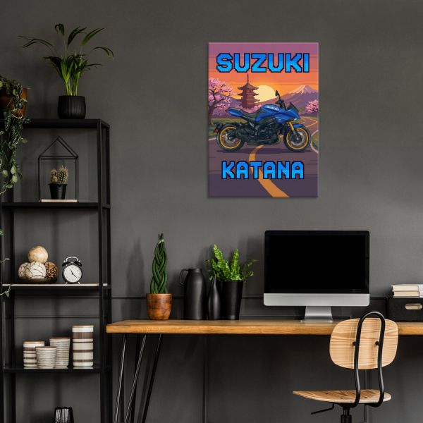 Suzuki Katana Retro Pixel