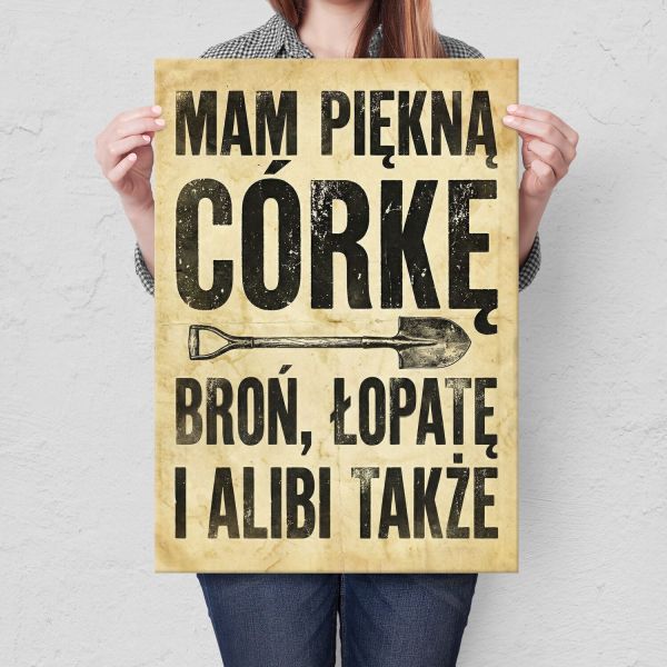 Córka, broń, łopata, alibi