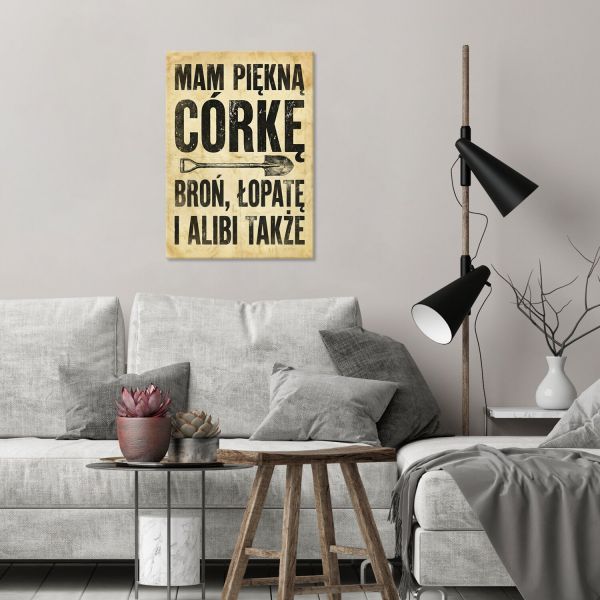 Córka, broń, łopata, alibi