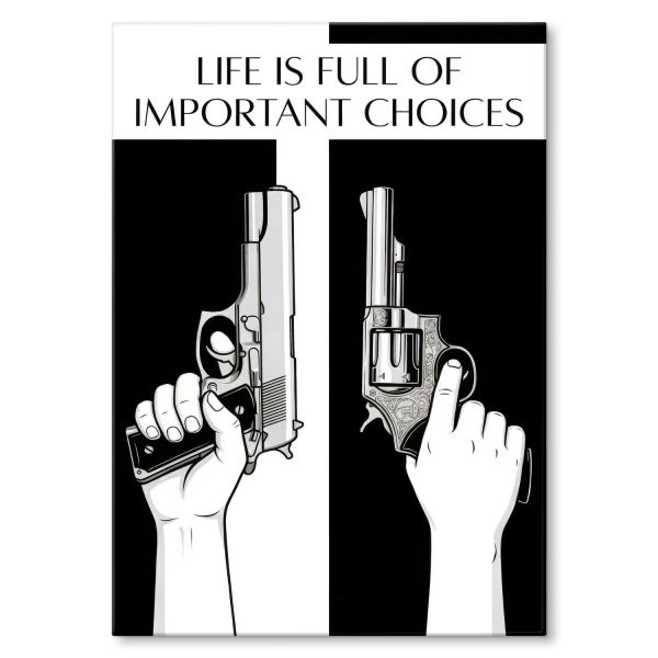 Trudny wybór rewolwer pistolet