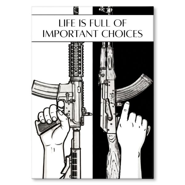 Trudny wybór AR-15 AK-47 Kałach