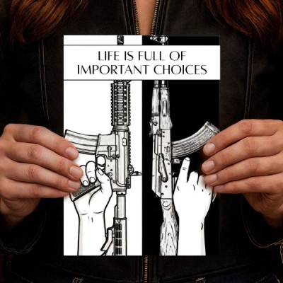 Trudny wybór AR-15 AK-47 Kałach