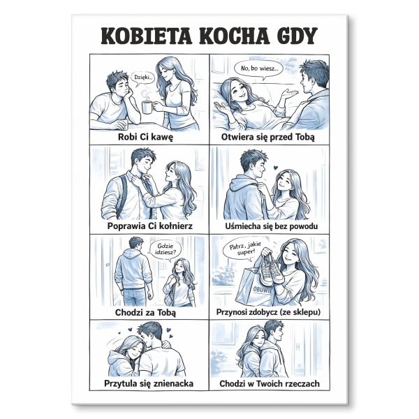 kobieta kocha gdy