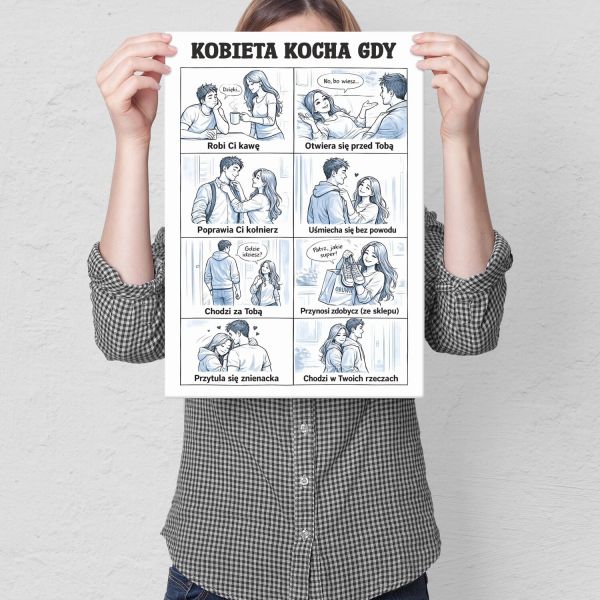 kobieta kocha gdy
