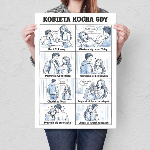 kobieta kocha gdy