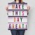 Plakat metalowy Make this day great Prezent