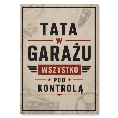 tata w garażu
