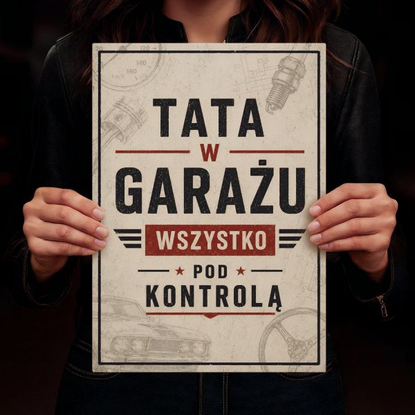 tata w garażu