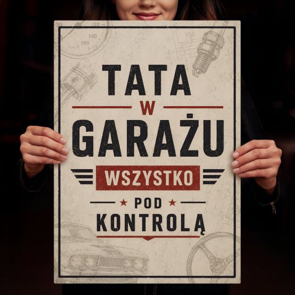 tata w garażu