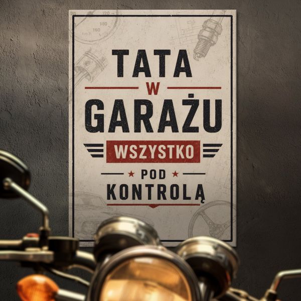 tata w garażu