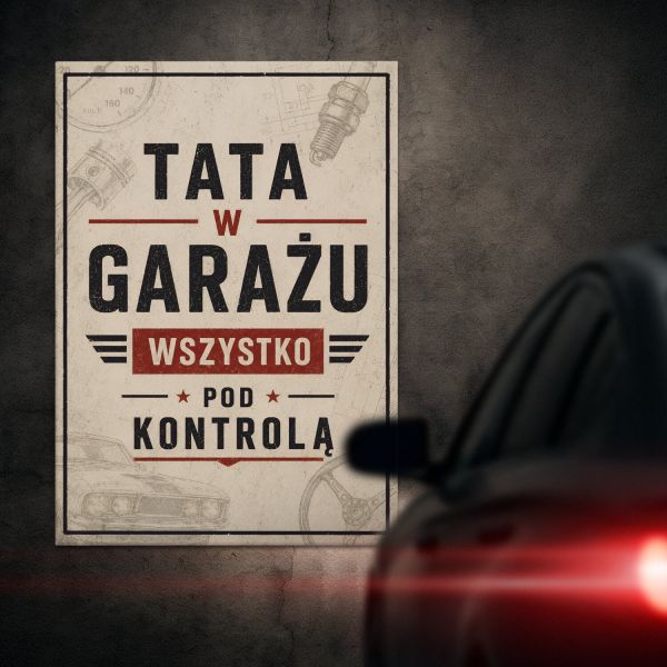 tata w garażu
