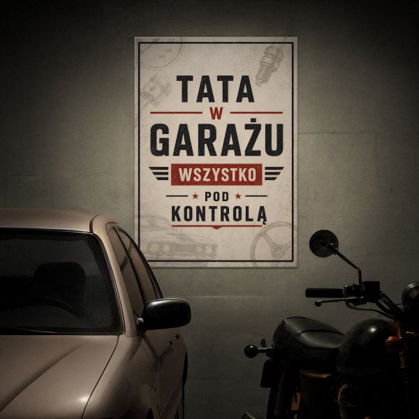 tata w garażu
