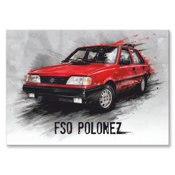FSO POLONEZ czerwony