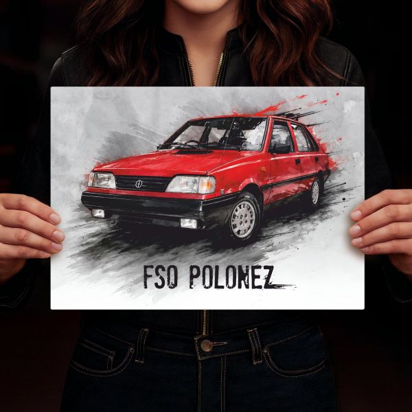 FSO POLONEZ czerwony