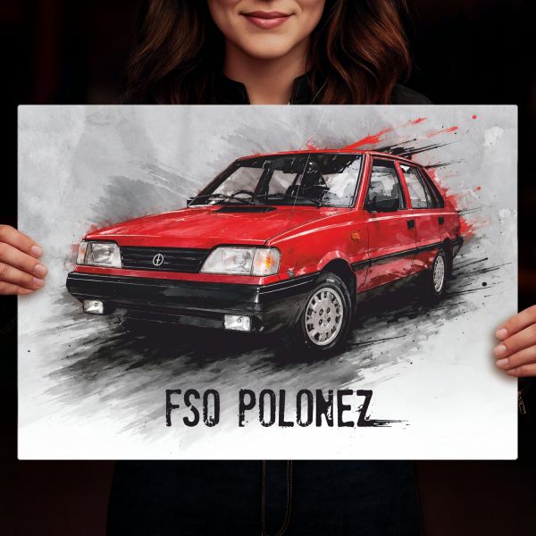 FSO POLONEZ czerwony
