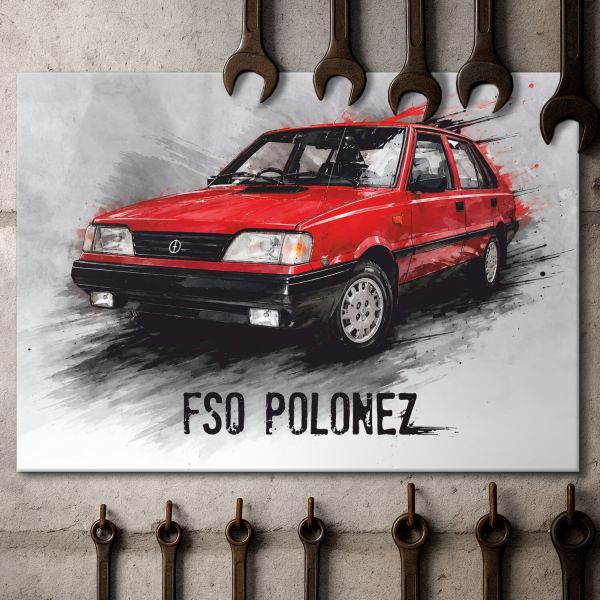 FSO POLONEZ czerwony