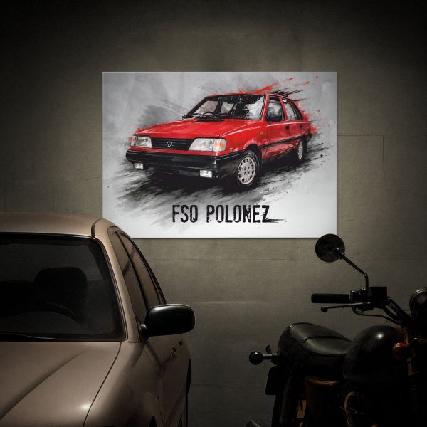 FSO POLONEZ czerwony