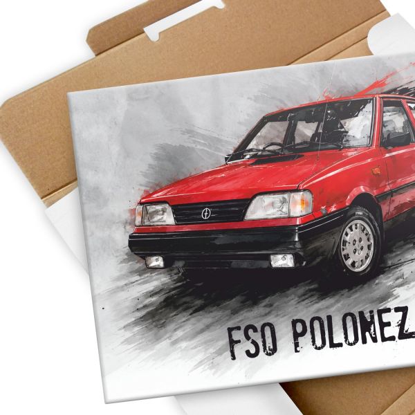 FSO POLONEZ czerwony