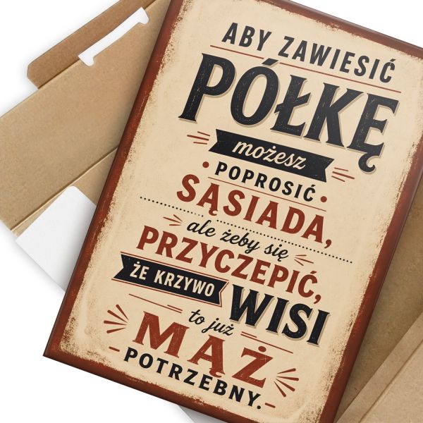 Aby zawiesić półkę