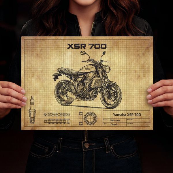 Yamaha XSR 700 Yellow